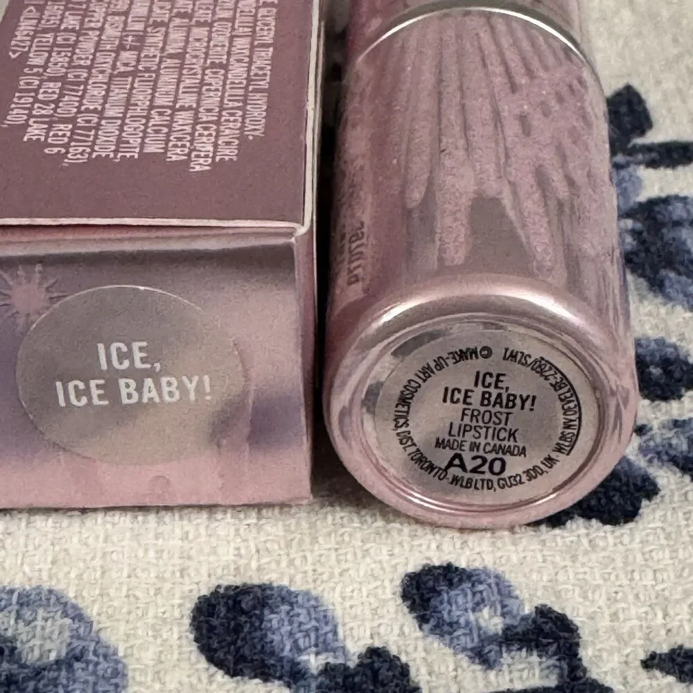 Mac Frost Firework Lipstick - Ice Ice Baby A20 - Full Size - NIB